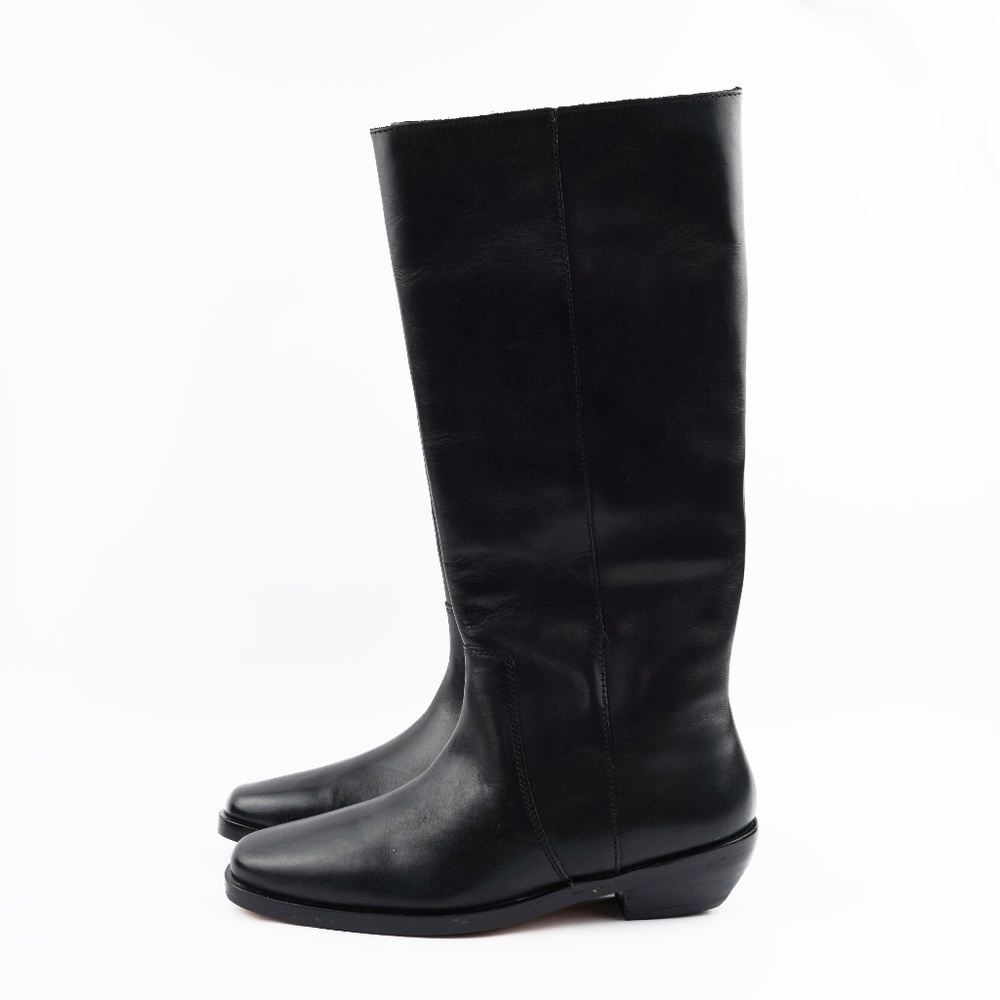 New MADEWELL The Antoine Tall Boot with Extended Calf in Black Leather - Picture 7 of 8